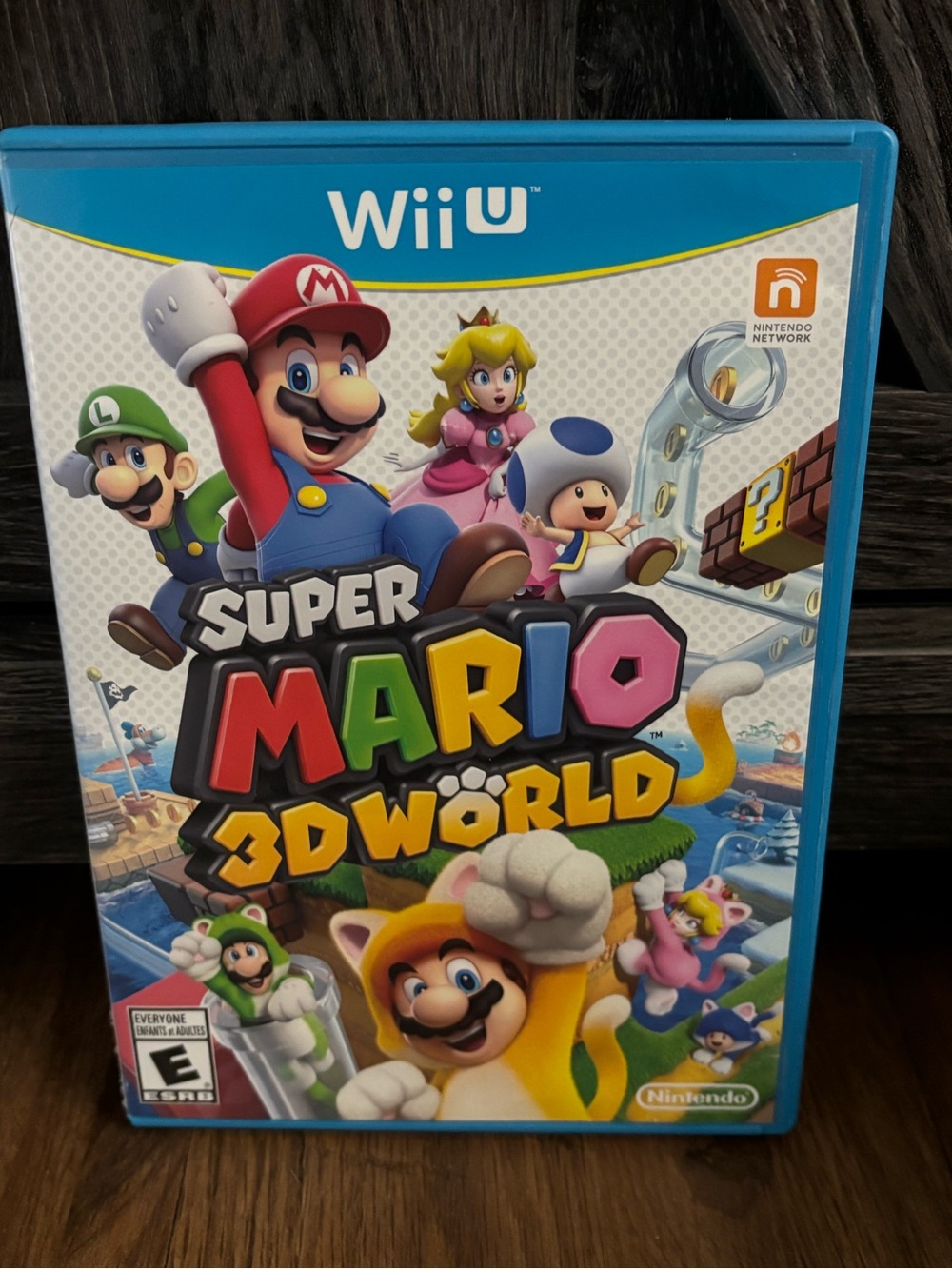 Nintendo Super Mario 3D World – Blue Case with Multicolor Art